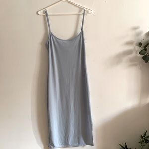 Nasty Gal baby blue fitted dress.